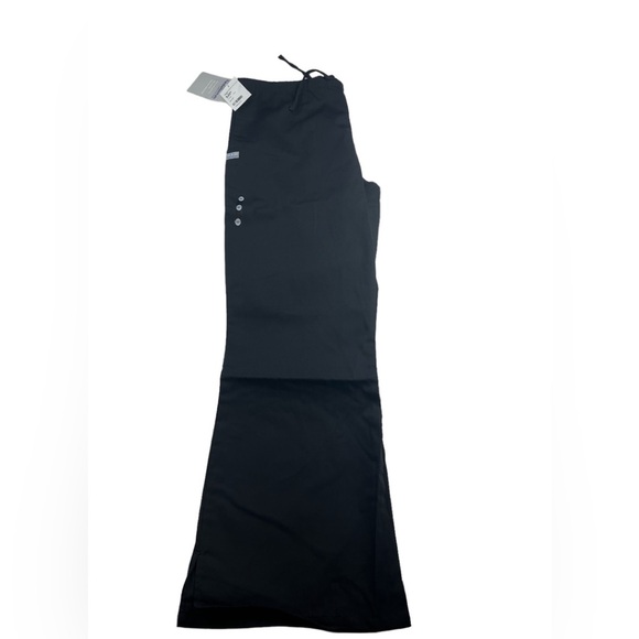 NWT Fundamentals by White Swan Women's Drawstring Flare Leg Scrub Pants Medium P - Picture 2 of 4